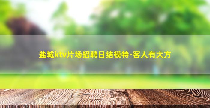 盐城ktv片场招聘日结模特-客人有大方